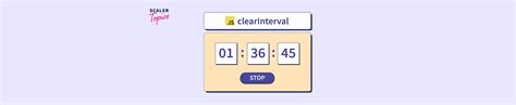 Image result for JavaScript Stop Interval Timer