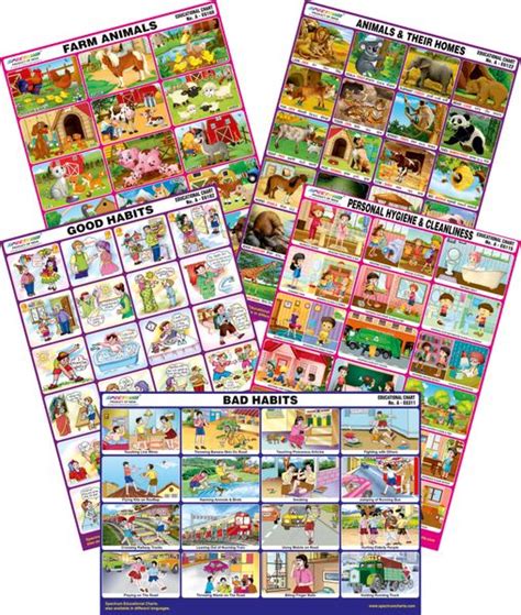 Spectrum Mirror Coat Educational Charts (Set of 5) : Set 3 ( Good & Bad ...