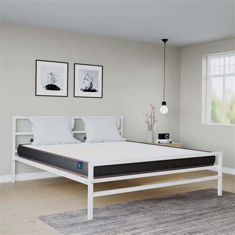 Buy Striker Metal Bed & Lite Dual Comfort King Mattress Online ...
