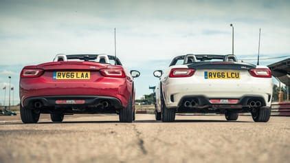 Abarth 124 Spider vs Fiat 124 Spider | Top Gear