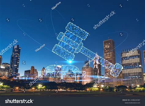 Chicago Skyline Butler Field Financial District Stock Photo 2188224367 ...