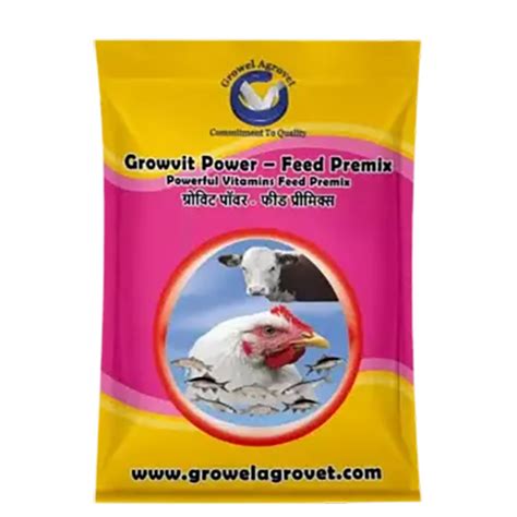 Growvit Power – Feed Premix: Powerful Vitamins Feed Premix for Aquacul