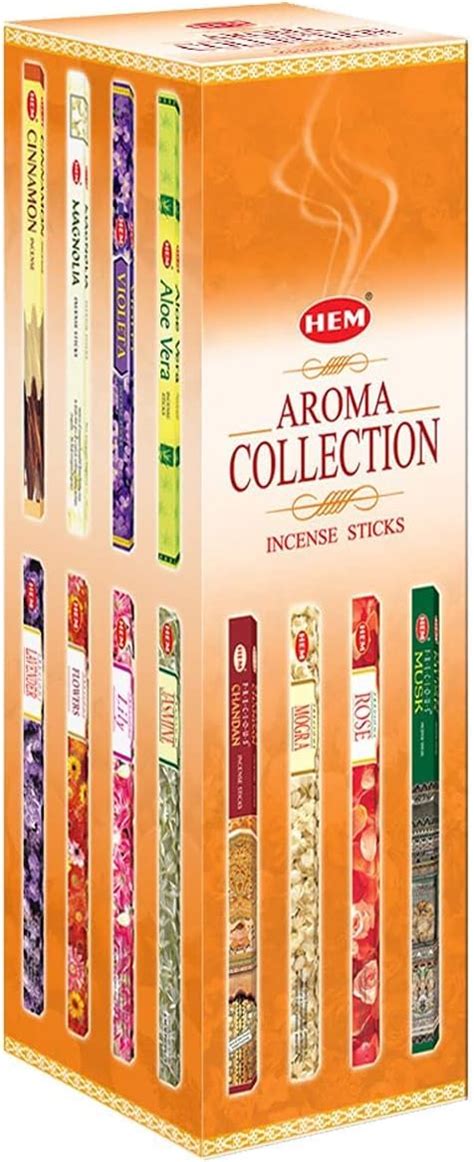 HEM Aroma Collection Incense Sticks - Variety Pack of 25 Fragrances ...