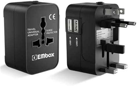 Embox Universal Charger Adapter 224+ Countries Support Travel Adapter ...