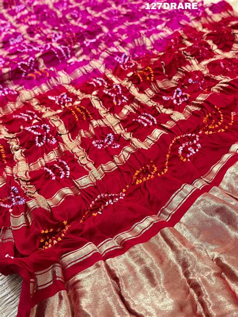 KcPc New Pure Gazi Silk Bandhani Gaji Ghatchola Checks Dupatta – KCPC ...