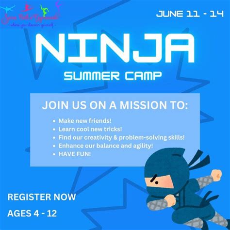 Ninja Mania Summer Camp, 10699 Old Hwy 280, Bldg 2, Ste 2, Chelsea, AL ...