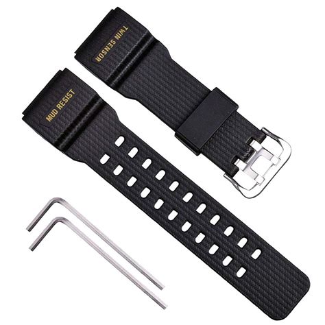 OliBoPo Natural Resin Replacement Watch Strap for Casio Mens G-Shock ...