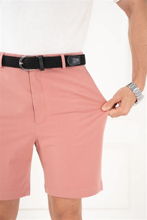 Buy Men's Coral Cotton Chino Shorts Online In India