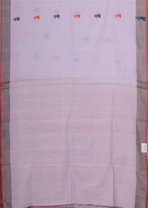 Lavender violet color gollabhama cotton saree – TGSCO Handlooms