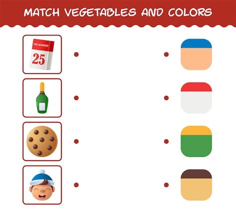 Passen Sie Cartoon-Weihnachten und Farben an. Matching-Spiel. Lernspiel ...