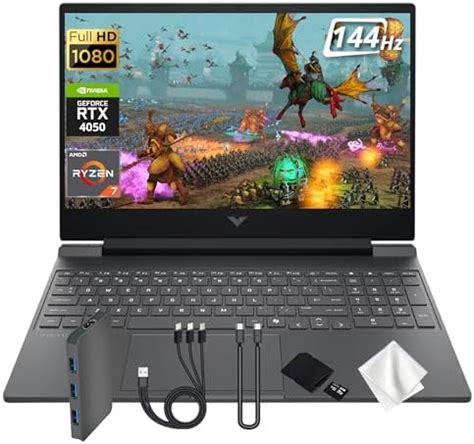 HP Victus 15 Gaming Laptop, AMD Ryzen 7 7445HS, GeForce RTX 4050, 32GB ...