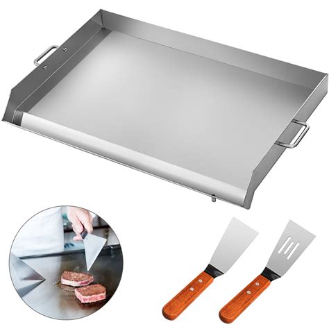 32" X 17" Stainless Steel Griddle Flat Top Grill Grilling Outdoor Heavy ...