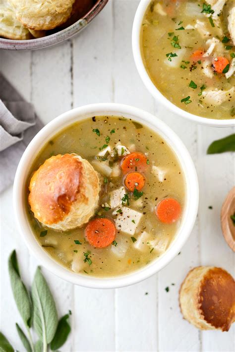 Homemade Turkey Pot Pie Soup - Simply Scratch