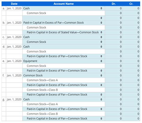 Image result for Common Stock Journal Entry
