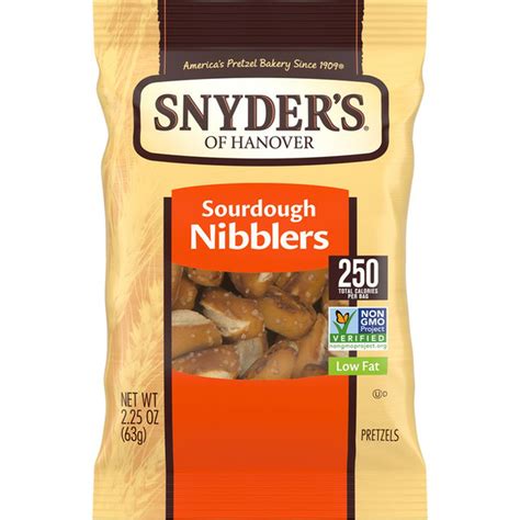 Snyder's of Hanover Sourdough Nibblers Pretzels (2.25 oz) Delivery or ...