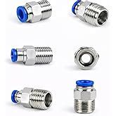 Pneumatic Straight Connector 12mm Tube 1/2 inch BSP Thread