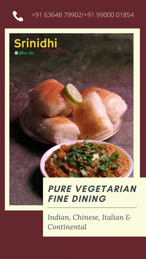 Menu at Srinidhi Signature Restaurant by Foxglove International, Bengaluru