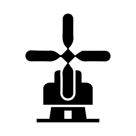 Mill factory ecology ecology mill factory icon | Premium Vector