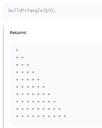 Image result for Half Triangle Pattern in JavaScript
