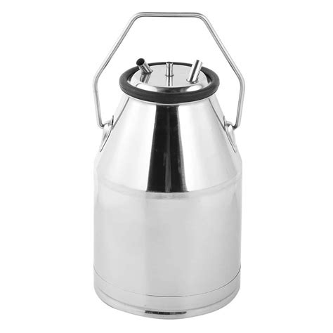 Buy lyrlody- Milk Containers,25L Portable Cow Milking Machine Stainless ...