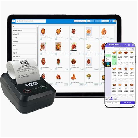 EZO 58mm 2 Inch Printer + Software Subscription Direct Thermal Billing ...