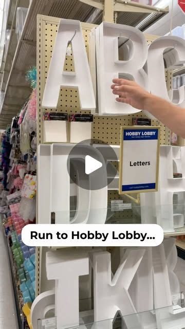 Hobby Lobby Letter Crafts