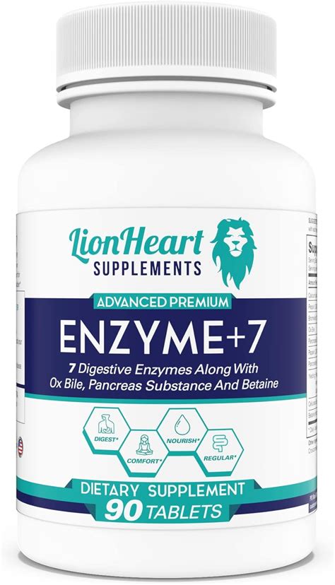 Buy DIGESTIVE ENZYMES SUPPLEMENT - Includes Purified Ox Bile Salts ...