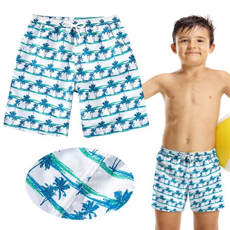 ZHUASHUM Boys Swimming Trunks 11-12 Years Solid Color Beach Pants ...