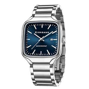 Buy Giordano Analog Watch for Men – Square Dial, Stainless Steel Strap ...