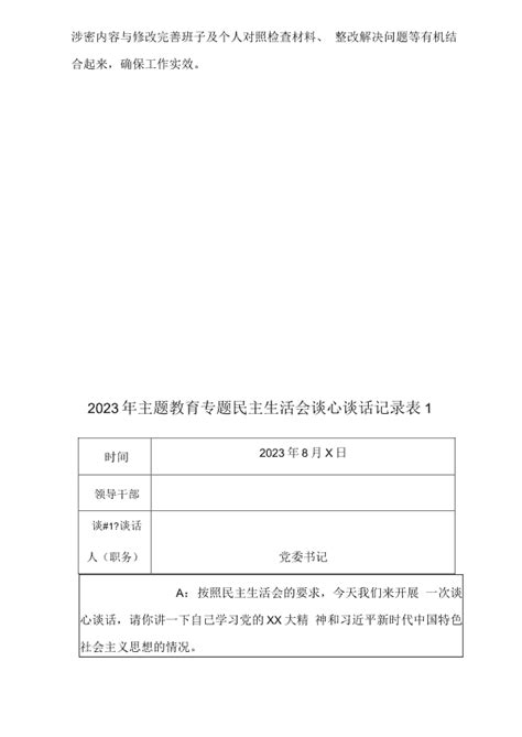 “讲严立”专题警示教育谈心谈话情况登记表2_word文档在线阅读与下载_免费文档