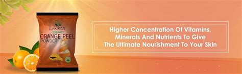 Luxura Sciences Pure Vitamin C Orange Peel Powder For Skin Glowing 200 ...
