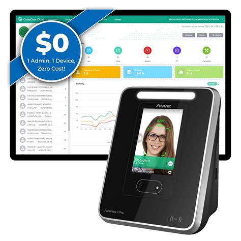 ANVIZ Time Clocks for Employees Small Business - FacePass 7 Pro ...