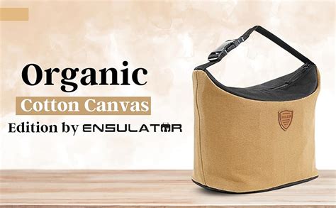 Buy ENSULATOR Lunch Bag 2021 Insulated Organic Canvas Thermal Tiffin ...