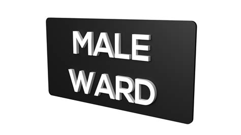Male Ward Sign board | Male Ward Signage