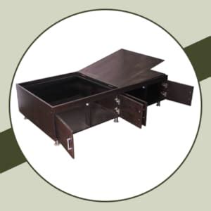 Caspian Furnitures Engineered Wood Leaf Textured Platform Single Bed ...