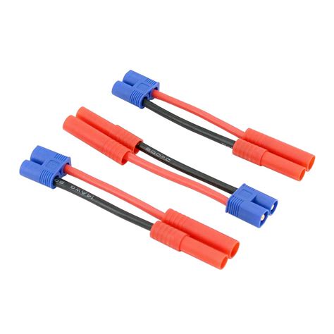3pcs EC3 Style Male to HXT 4mm Female Connector Adapter Cable - 14awg ...