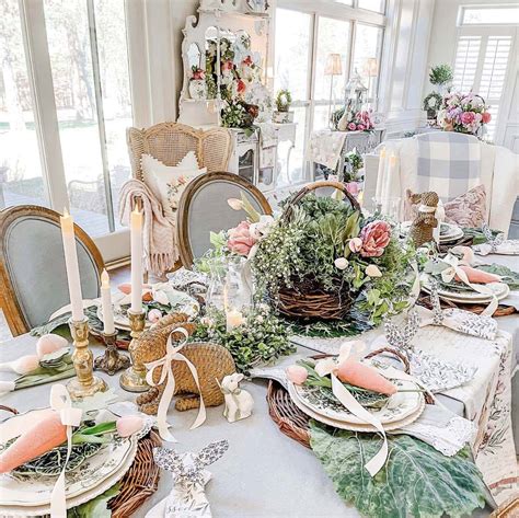 Table Settings For Easter Lunch