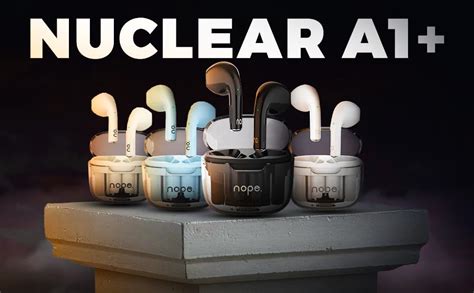 NOPE Nuclear A1+ TWS Buds 30Hrs Playtime, BT5.1,13MM Drivers, Touch ...
