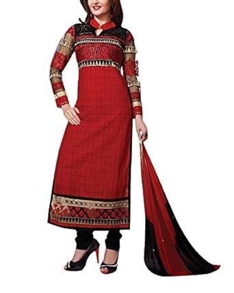 Buy Sharda Emporium Women's Cotton Semi-Stitched Chikankari Salwar Suit ...