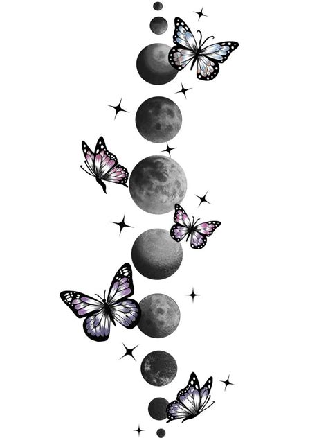 Realistic Medium Moon Phase Tattoo Design | Freelancer