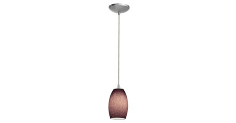 Access Lighting 28878-BS/PLC Single Light Cone Glass Pendant from the ...