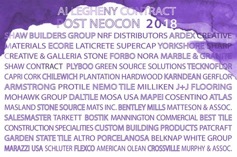 Post Neocon 2018 Save the Date - Allegheny Contract