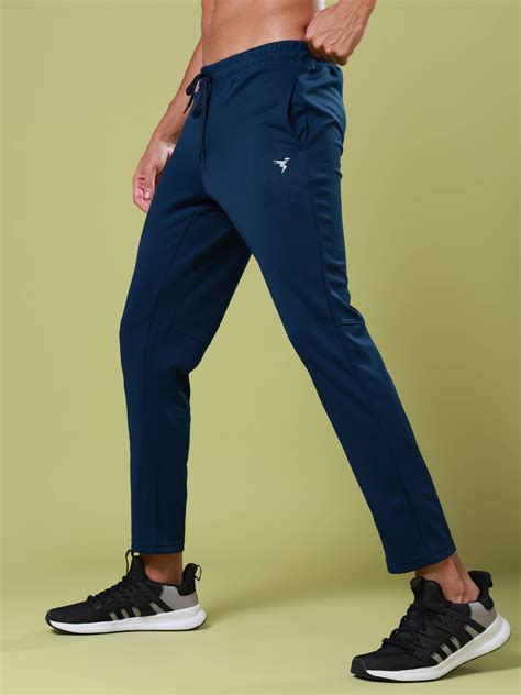 Men Solid Slim Fit Trackpants with ELASTO PLUS