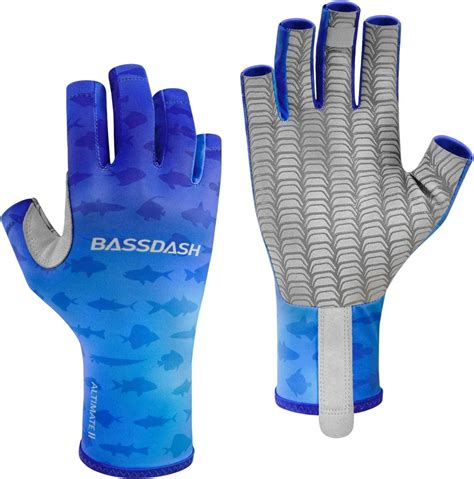 Buy BASSDASH ALTIMATE Fishing Gloves Sun Protection Fingerless Hunting ...