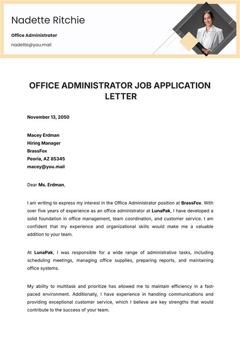 Administration Job Application