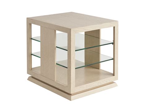 Tommy Bahama Home Sunset Key Floor Shelf End Table with Storage | Wayfair