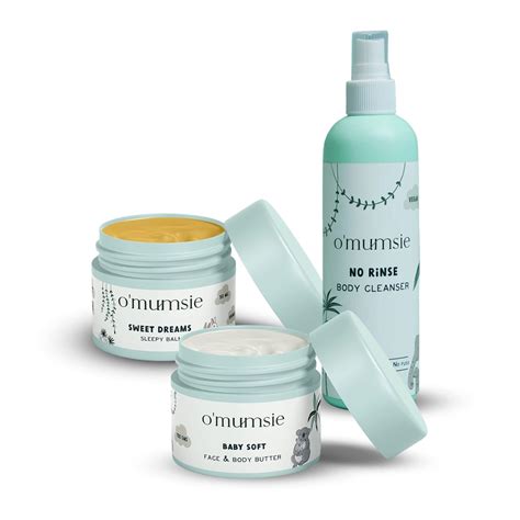 O'mumsie Bedtime Rituals Kit-Body Cleanser, Face & Body Butter, Sleepy ...