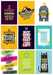 5 Ace Combo of 9 Daily motivation Posters for Room,office,gym,home ...
