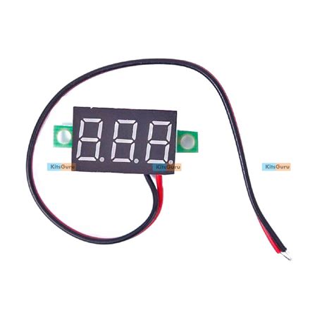 Mini 0.36" 3 Digital LED Display DC 2.5-30V Red Volt Voltage Meter ...