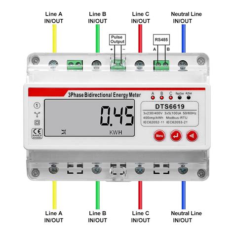Fafeicy 3 Phase 4 Wire Energy Meter, 3 Phase 4 Wire Energy India | Ubuy